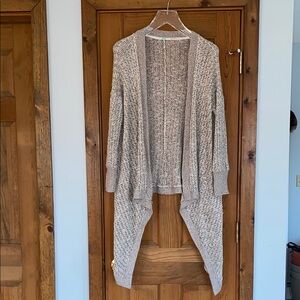 Kimchi Blue Urban Outfitters Oversized Gray and Oat Sweater Cardigan